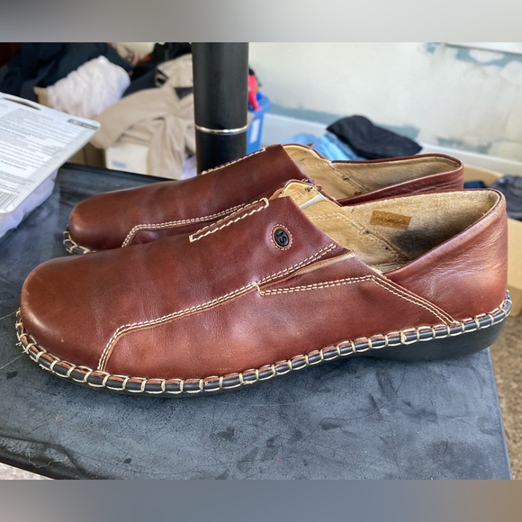 Josef Seibel Loafers Womens EU 41 / US 10 Brown Leather Slip On Shoes - Picture 2 of 9